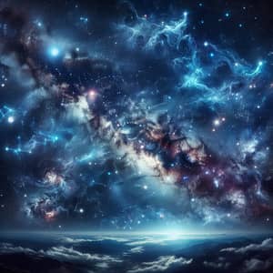 Starry Night Sky: Cosmic Spectacle of Celestial Wonders