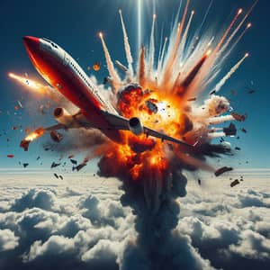 Aircraft Explosion VFX: Dramatic Scene in Sky