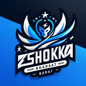 Ashoka Bharat eSports Logo Design in Blue and White Colors