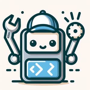 Friendly Coding Buddy Icon for Technical Assistance