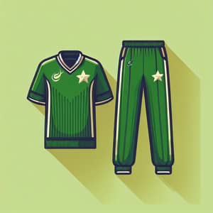 Lahore Qalandar Cricket Kit - Official Green Jersey & Trousers