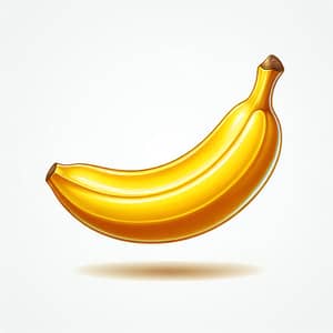 Ripe Yellow Banana Illustration - Freshness and Natural Gloss