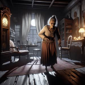 Granny: Eerie Elderly Character in Haunted House Game