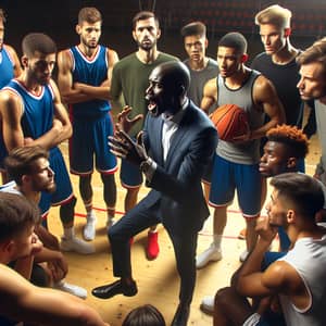 Inspiring Basketball Team Motivation | Power Dynamics Illustration