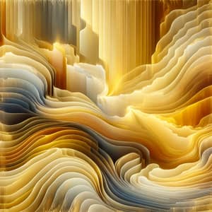 Abstract Gold Layers - Radiant and Shifting Shades of Gold