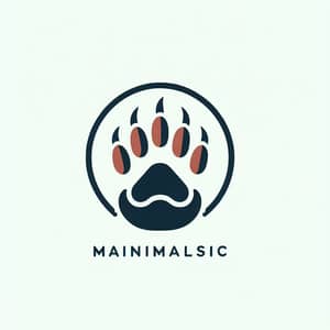 Minimalist Fox Paw Manicure Logo Design | Nails & Hands