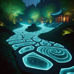 Photoluminescent Concrete Paths - Illuminate Your Walkways