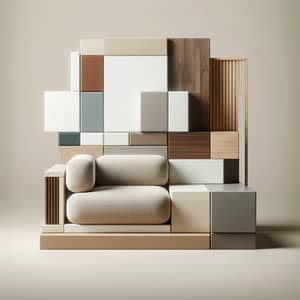 Sleek Minimalist Geometric Modern Furniture | Earth Tones