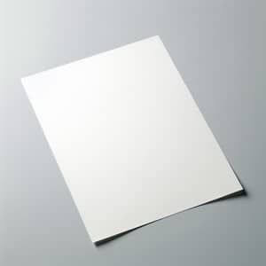 Pristine White Paper on Grey Background