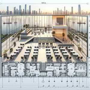 Modern Conference Room Design at 30.8-meter Level