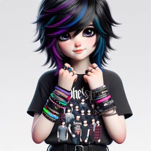 Cute Teen Emo Asian - Vibrant Hair Colors & Unique Style