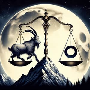Capricorn Libra Astrological Fusion - Mountain Goat and Balanced Scale