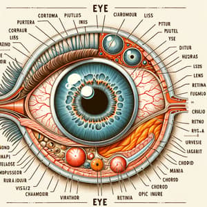 Human Eye Anatomy Diagram: Detailed Layers and Labels