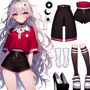 Stylish Anime Girl with Silver Hair | Trendy Outfit Inspo