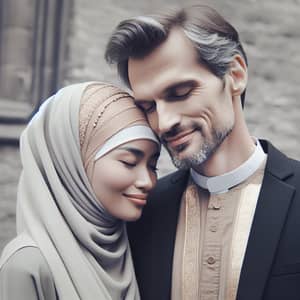 Interfaith Couple in Love | Muslim-Southeast Asian Woman, Christian-Western Man