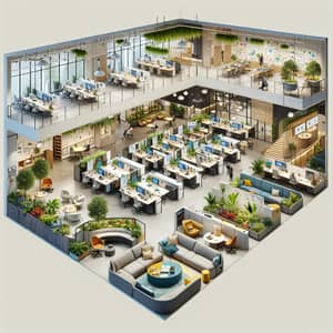 Open Floor Plan Office Design | Collaborative Spaces & Quiet Zones