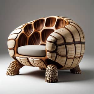 Tortoise Shell Inspired Armchair | Nature-Inspired Indoor Furniture