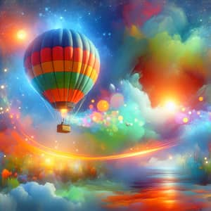 Vibrant Hot Air Balloon Adventure | Explore Excitement & Joy