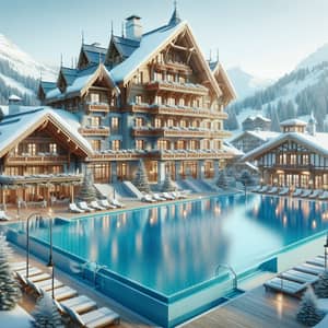 Luxury Chalet-Style Hotel with Spa & Pool at Ski Resort