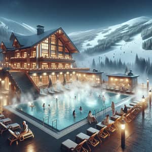 Luxurious Chalet-Style Hotel with Spa Complex and Pool at Ski Resort
