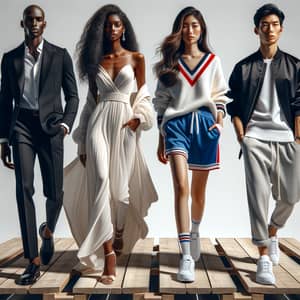 Diverse Fashion Models Showcasing Clothing | Fashion Brand