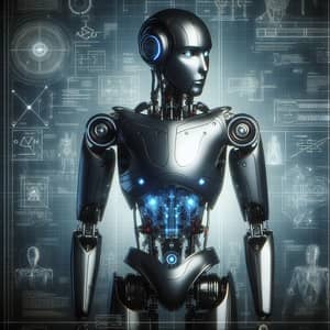 Futuristic Robot Design with LED Lights | Robotics & AI Blueprints