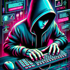 Futuristic Hacker Illustration | Cyberpunk Digital Art