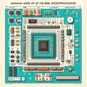 Detailed Minimum Mode of 8086 Microprocessor Design