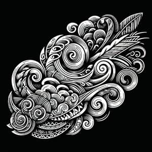 One Piece and Maori Inspired Tattoo Design
