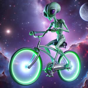 Alien Cycling in Far-Off Galaxy | Advanced Alien Technology