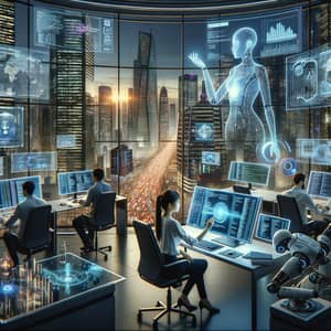 Futuristic 2050: AI & Software Developers in Harmony