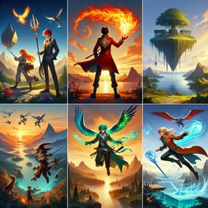 Epic RPG-Inspired Art: Mystical Landscapes & Magical Abilities