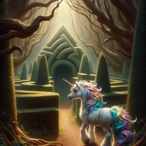 Enigmatic Forest Maze with Sparkle the White Unicorn