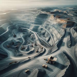 South 32 Mine: Large-Scale Mining Operation on Expansive Terrain