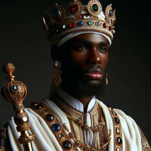 Israelite Negro in Royal Garb - Ancient Kingly Attire
