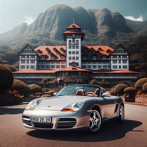 2001 Porsche Boxter Convertible at Historic Colonial Revival Hotel