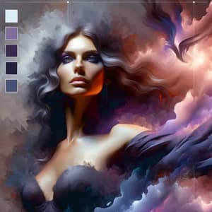 Powerful Woman Digital Painting | Strength & Empowerment