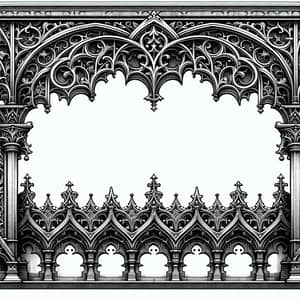 Detailed Gothic Style Border Design