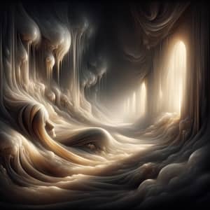 Surrealist Scene of Sorrows and Shadows | Gothic Digital Painting