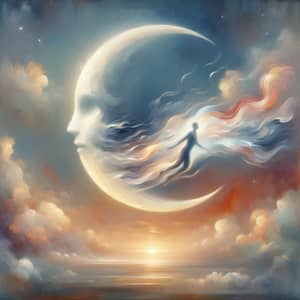 Dreamlike Surreal Moon Art in Luminary Fantasy