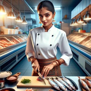 South Indian Seafood Culinary Expertise | Professional Female Chef
