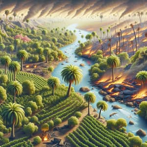 Paradise Lost: Charred Rivers and Ruined Landscape