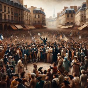 Start of French Revolution - Paris 1789 Street Scene