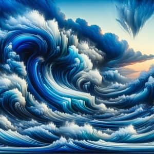 Abstract Ocean Waves | Captivating Sea Scene