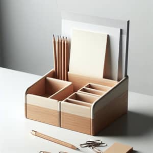 Minimalist Office Desk Organizer | Natural Materials