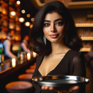 Chic Middle-Eastern Woman at Bar | Nightlife Hospitality