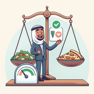 Preference Behavior Illustration: Pizza vs. Salad Comparison