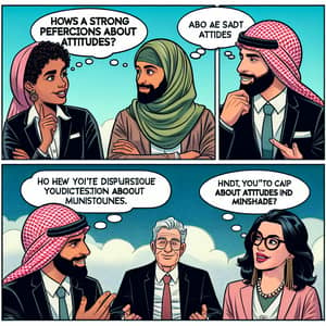 Diverse Perspectives on Attitudes: Comic Strip