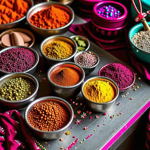 Traditional Pakistani Kitchen Women Scene: Vibrant Colors & Spices