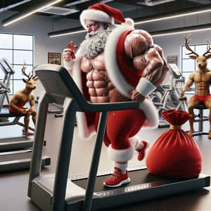Santa Claus in Gym: Modern Fitness Makeover | Your Fitness